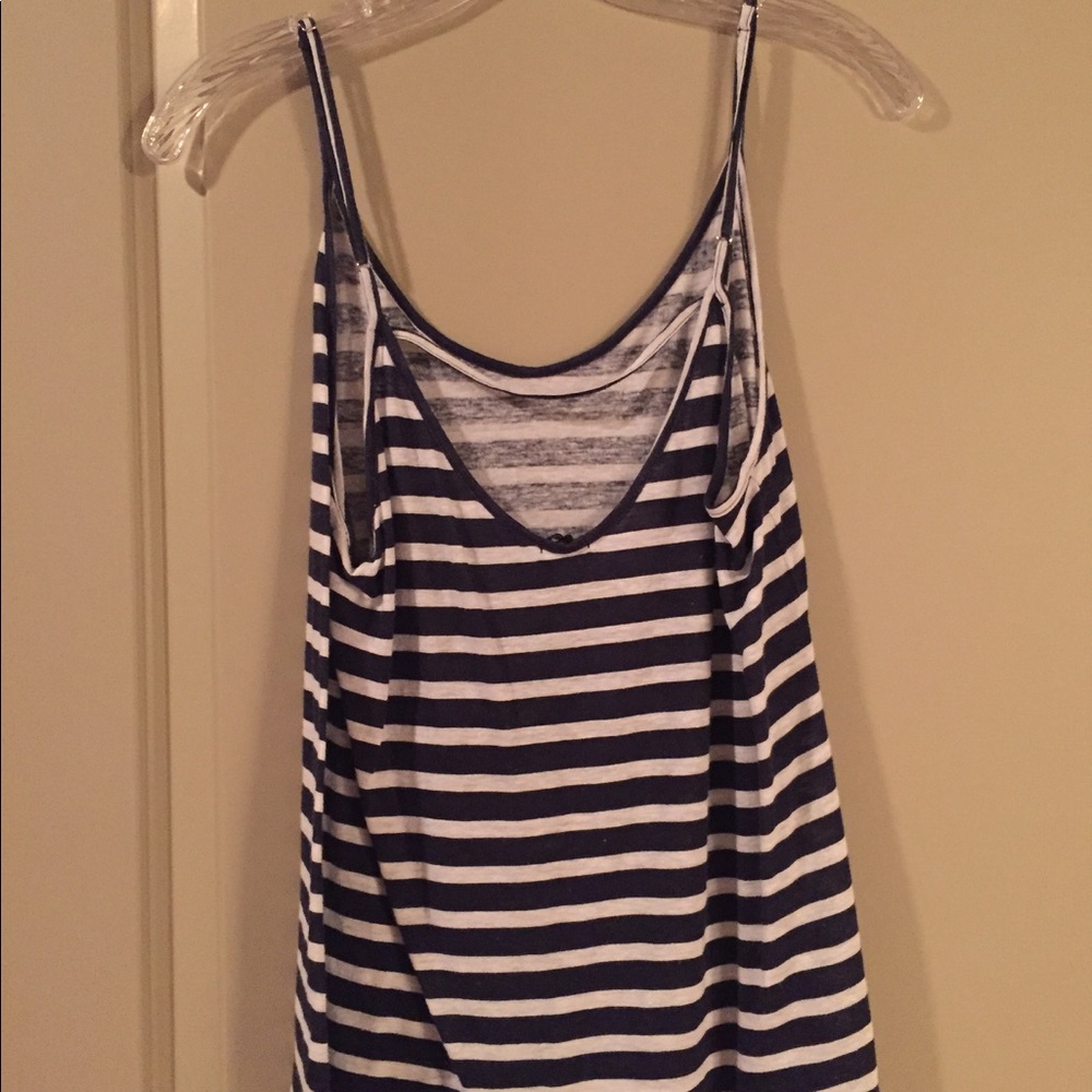 Navy Striped Monrow Tank - Picture 2 of 3
